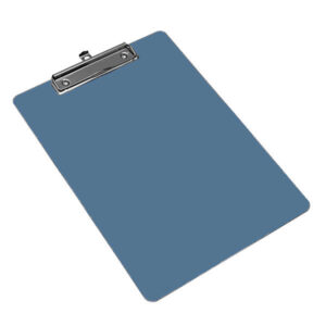 A4 Metal Detectable Plastic Clipboard - Choice of Colour