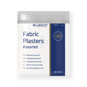 Lightweight Fabric Adhesive Plasters Assorted - 3 Sizes (10)