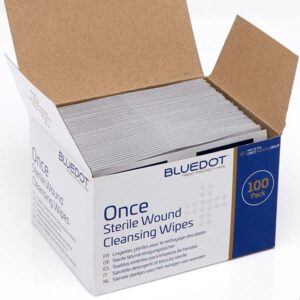 Saline Sterile Moist Cleansing Wipes - Alcohol Free (100) - Image 3