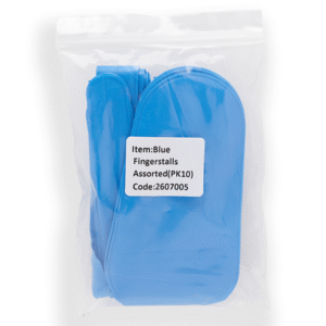 Blue Plastic Fingerstalls (10) - Image 3