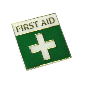 First Aid Metal Pin On Badge