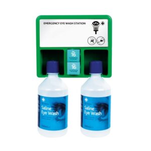 Double Eyewash Station With Mirror - Complete
