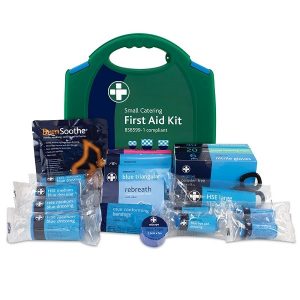 Blue British Standard BS-8599-1 Compliant Workplace Catering First Aid Kit Small