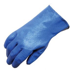 metal detectable blue nitrile gloves