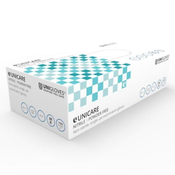 blue disposable nitrile gloves (100)