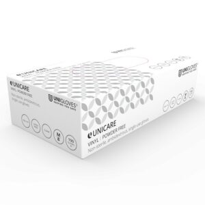 Bulk Vinyl Disposable Gloves - Clear & Powder Free - 100 Box