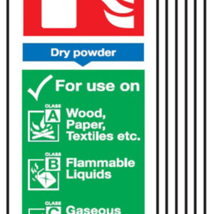Dry Powder Fire Extinguisher Sign
