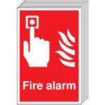 fire alarm button sign