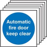 Fire Door Keep Clear Sign