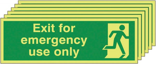 Emergency Exit Only Sign