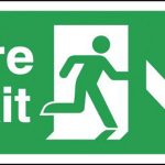 Fire Exit Running Man