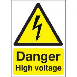 High Voltage Safety Sign