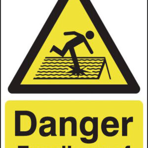Danger Fragile Roof Sign
