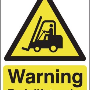 Warning Forklift Trucks - Rigid Site Sign