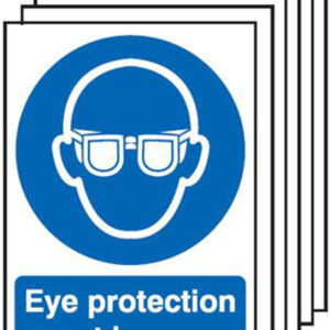 eye protection must be worn sign