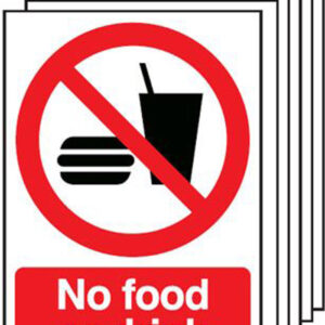 no food drink sign