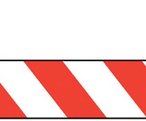 red and white hazard warning tape