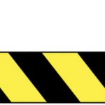 barrier tape black and yellow