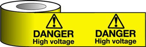high voltage warning tape
