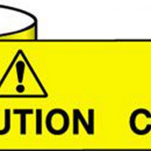 yellow caution tape