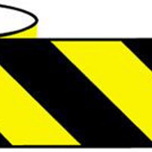 black and yellow hazard warning tape