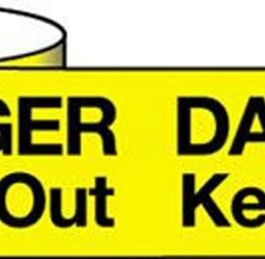 danger keep out tape