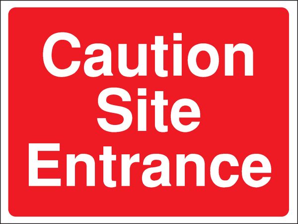site entrance safety signs