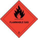 flammable gas sticker
