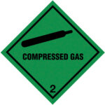 compressed gas warning sign