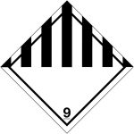 class 9 diamond hazard labels