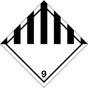 class 9 diamond hazard labels