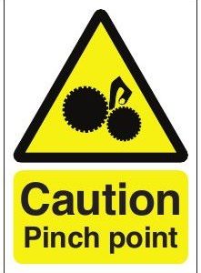 pinch point sign