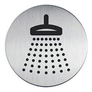 shower door sign