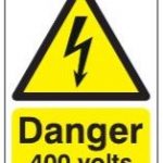 danger 400 volts sign
