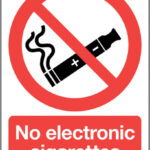 No Electronic Cigarettes Sign