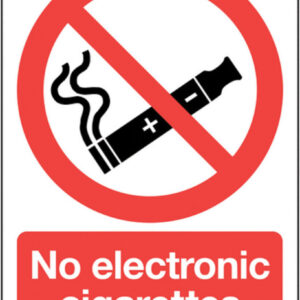 No Electronic Cigarettes Sign