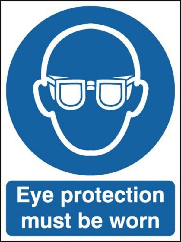 Eye Protection Must Be Worn Sign Eye-Protection-Must-Be-Worn-Sign