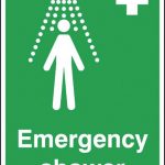 Emergency Shower Safety Sign