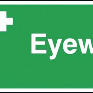 eye wash safety sign