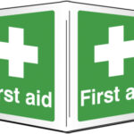 first aid 3d sign