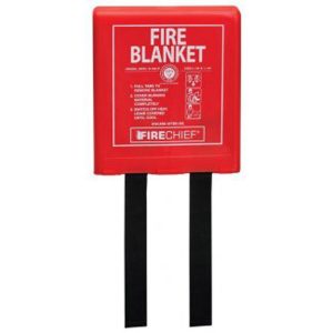 wall mounted fire blanket