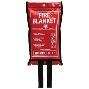 red fire blanket