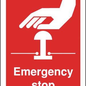 emergency stop red sign