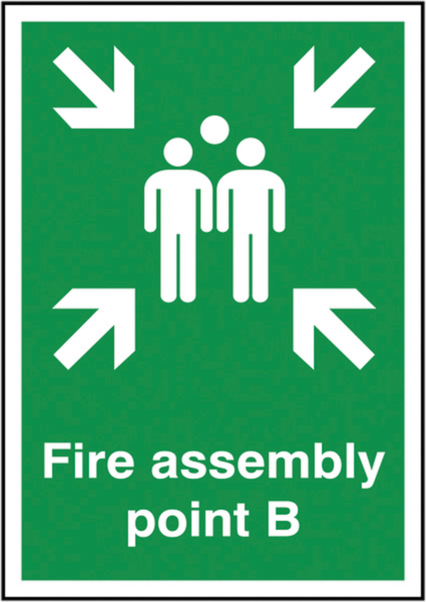 Emergency Point B 420 x 297mm Fire Point B Sign | Safety Supplies | Morsafe UK