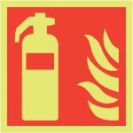 photoluminescent fire extinguisher signs