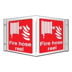 fire hose box sign
