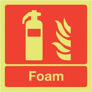 Fire Extinguisher Foam Sign