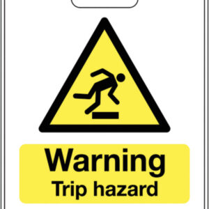 trip hazard floor sign