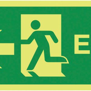 exit sign left arrow