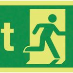 exit sign right arrow